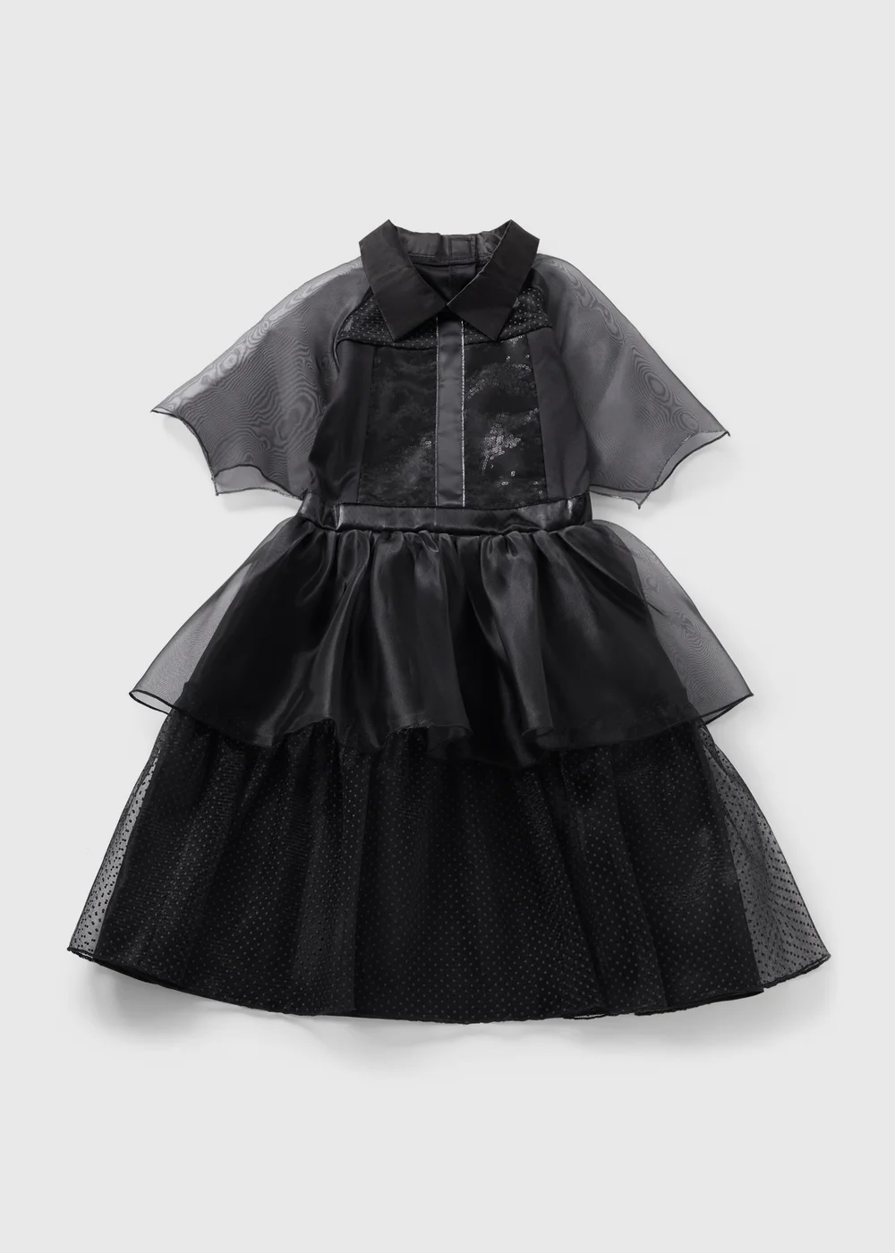 Girls Black Prom Mesh Halloween Costume (4-13yrs) - Age 4 - 5 Years Girls Black Prom Mesh Halloween Costume (4-13yrs) - Age 4 - 5 Years