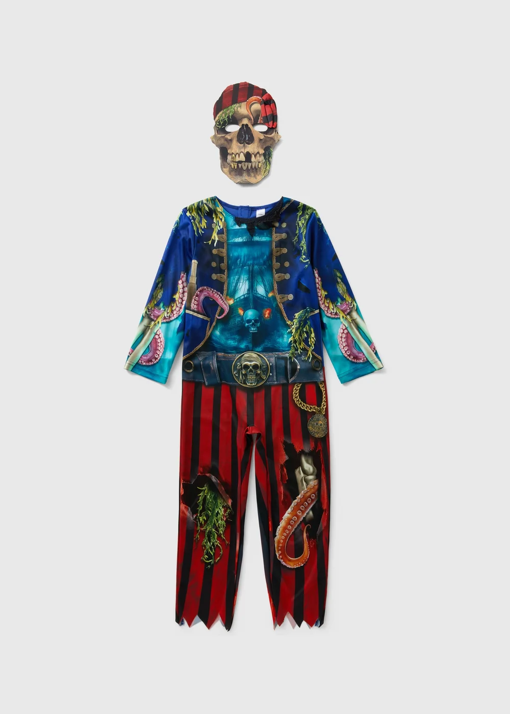 Kids Multicolour Pirate Halloween Costume (2-11yrs) - 2-3 Yrs Image 1