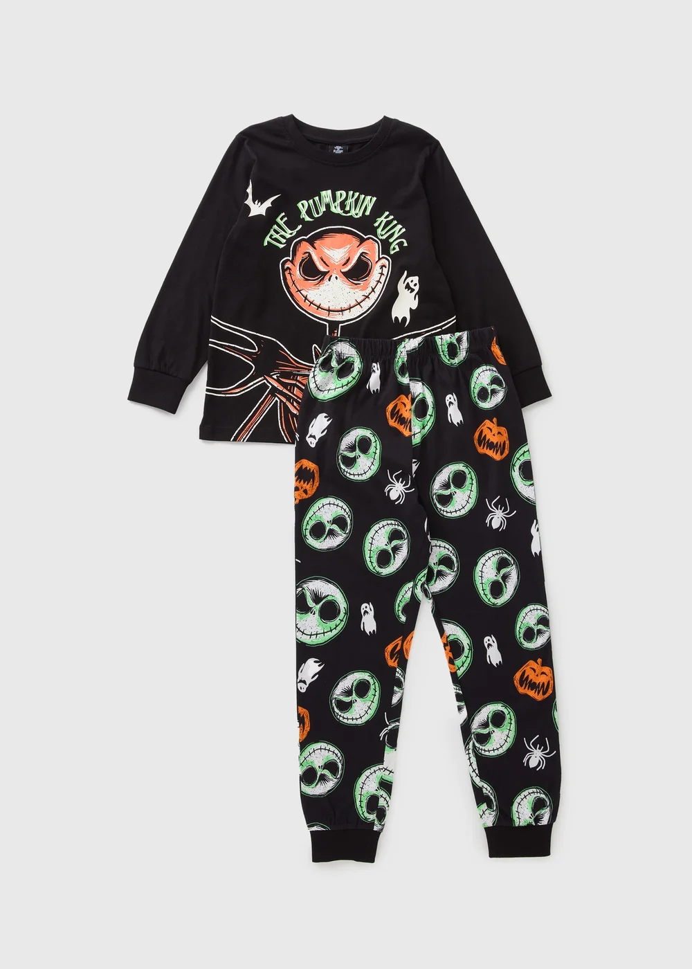 Nightmare Before Christmas Boys Black Jack Skellington Pyjama Set (4-13ys) - Age 4 Years Image 1
