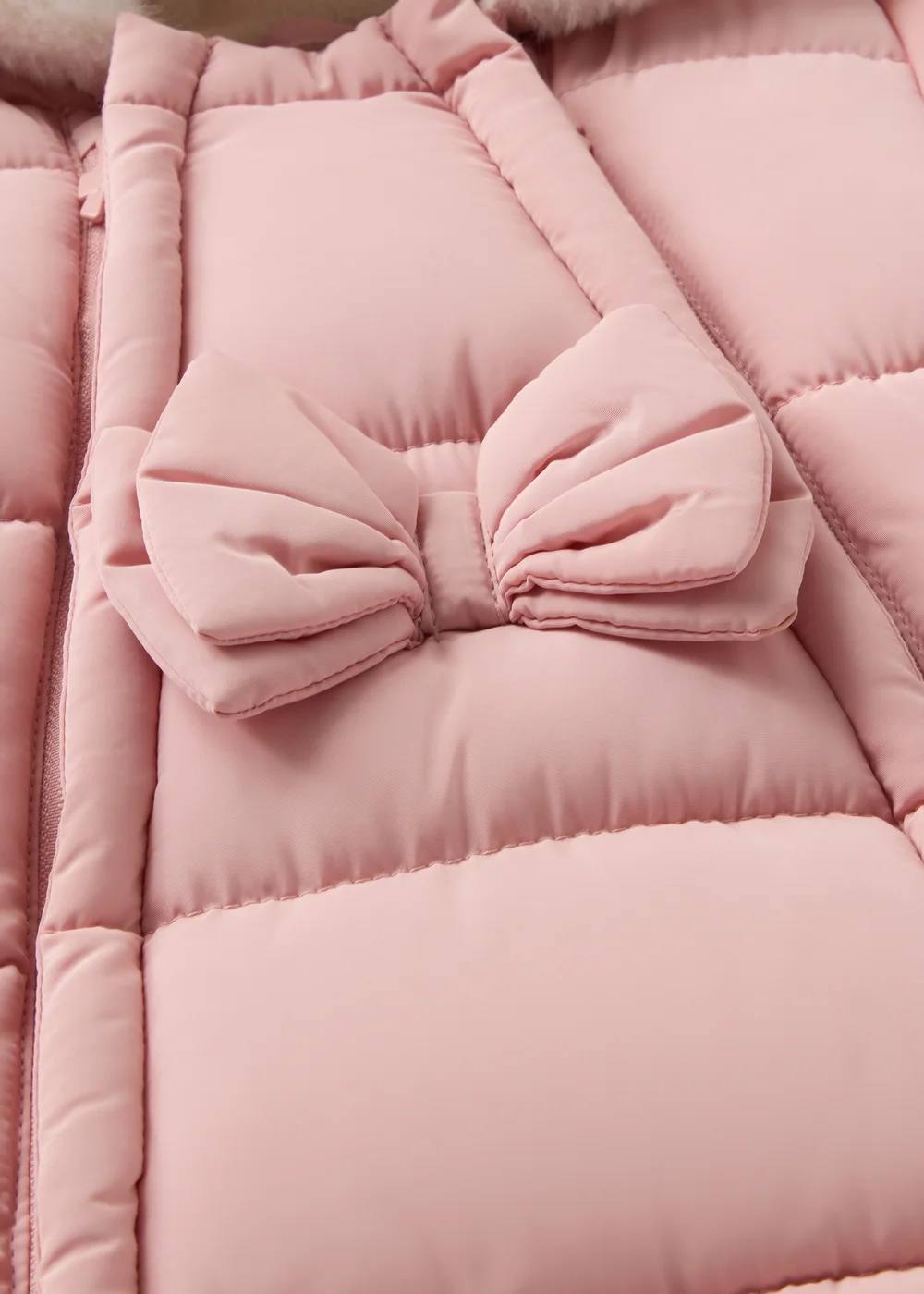Baby Pink Bow Snowsuit (Newborn-23mths) - 0-3 months Image 2