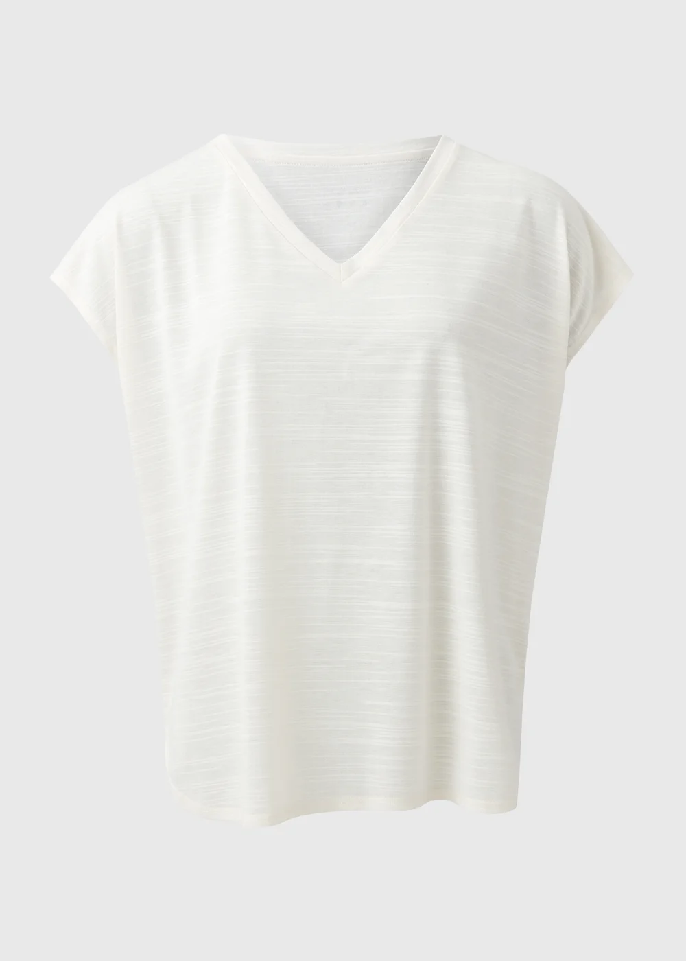 Souluxe Cream V-Neck T-Shirt - S Image 4