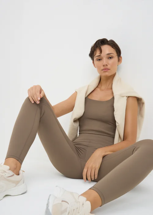 Souluxe Mocha Long Leggings - 8 Image 1