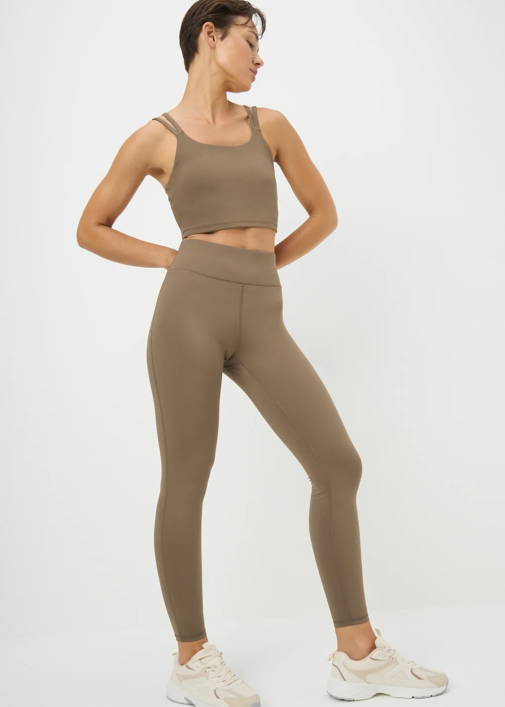 Souluxe Mocha Long Leggings - 8 Image 2