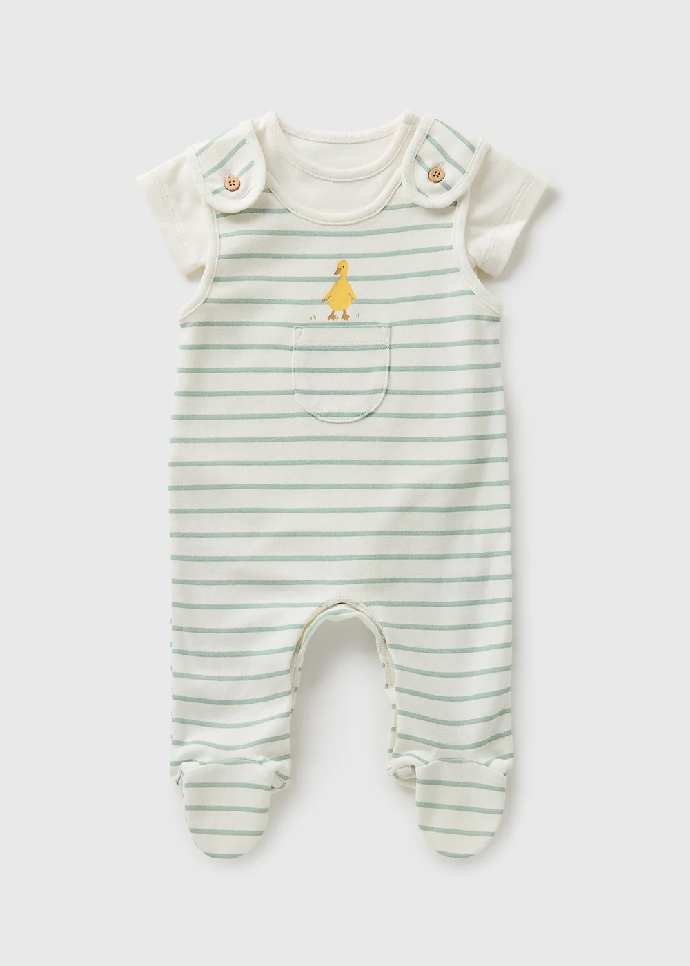 Baby Sage Dungarees (Newborn-18mths) - 9-12 months Image 1