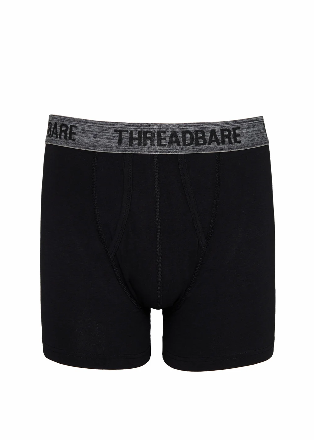 Threadbare Black 10 Pack A-Front Trunks - S Image 2