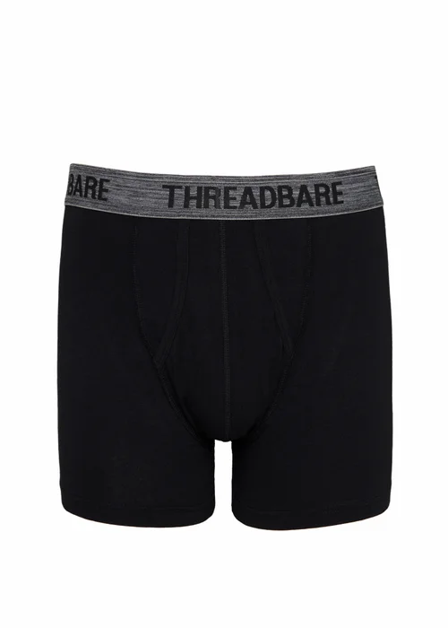 Threadbare Black 10 Pack A-Front Trunks - S Image 2