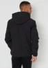 Threadbare Black Hooded Jacket With Padded Chest - 2XL Image 2