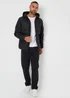 Threadbare Black Hooded Jacket With Padded Chest - 2XL Image 4