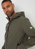 Threadbare Khaki Hooded Lightweight Jacket With Stretch - 2XL Image 3