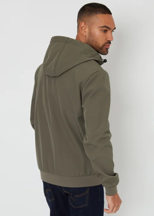 Threadbare Khaki Hooded Lightweight Jacket With Stretch - 2XL Image 2