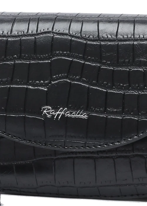 Raffaella Black Cross Body Phone Bag - One Size Image 2