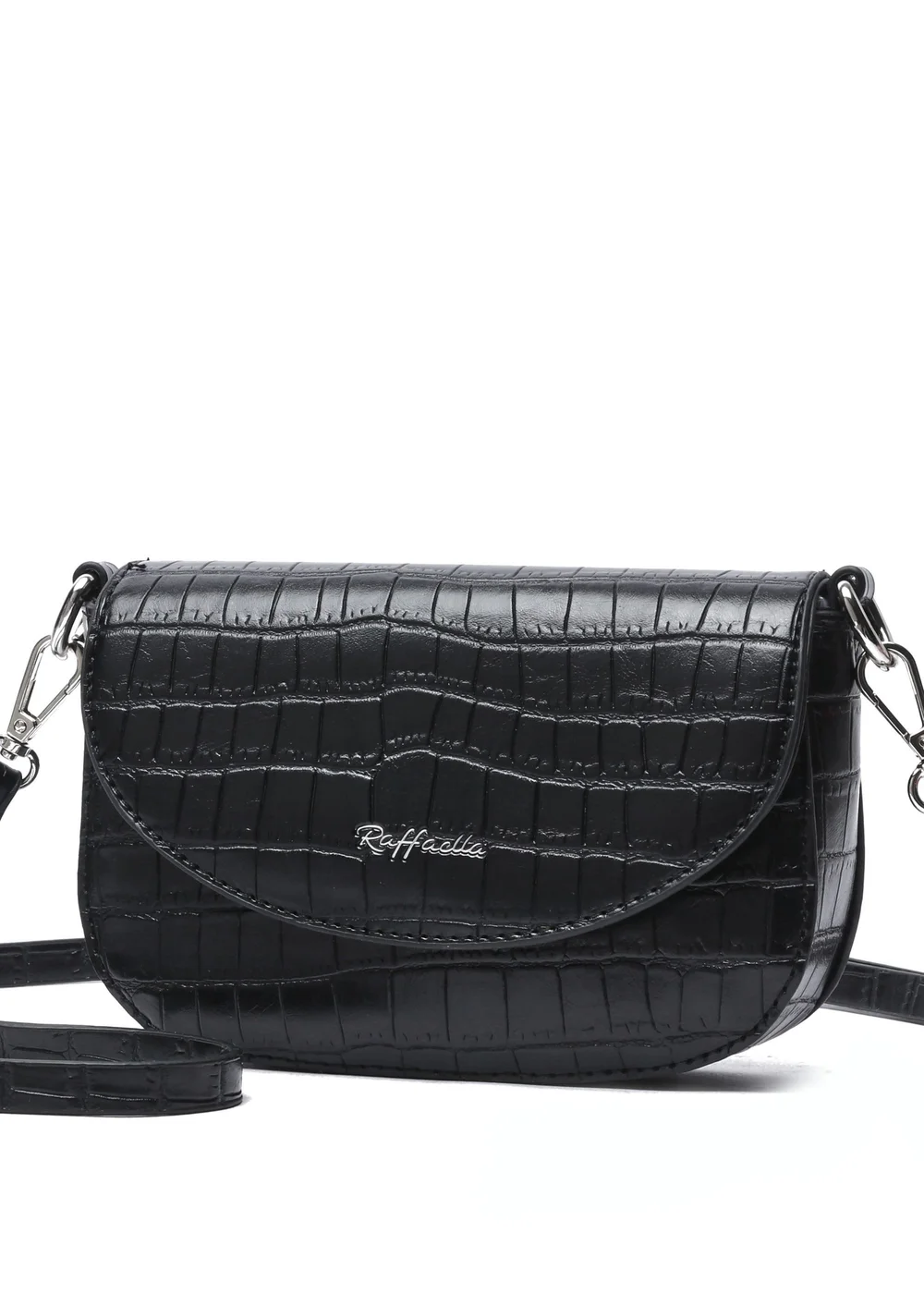 Raffaella Black Cross Body Phone Bag - One Size Image 1
