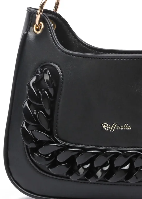 Raffaella Black Chain Body Bag - One Size Image 2