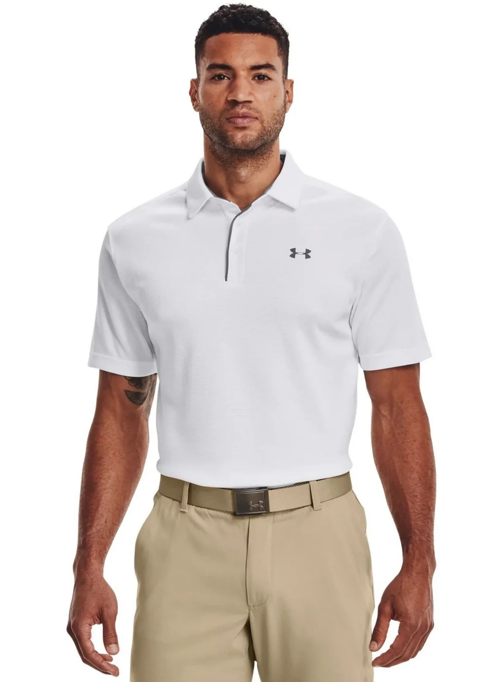 Under Armour White Tech Polo Shirt - S Image 1