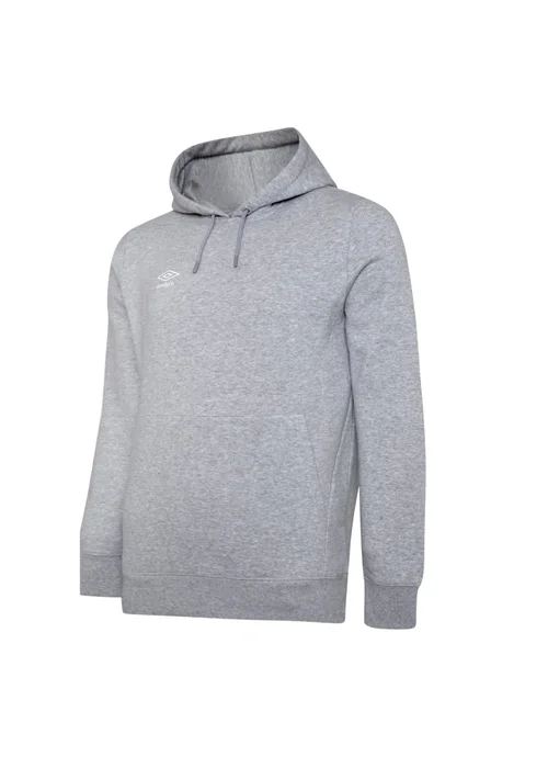 Umbro Grey/White Club Leisure Hoodie - S Image 5