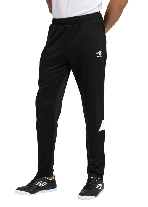 Umbro Black/White Total Tapered Training Jogging Bottoms - S Image 1