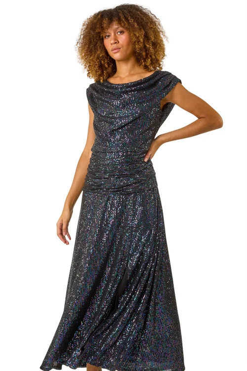roman purple sequin dress Buy Roman Purple Sequin Wrap Front Midi Dress from Next USA