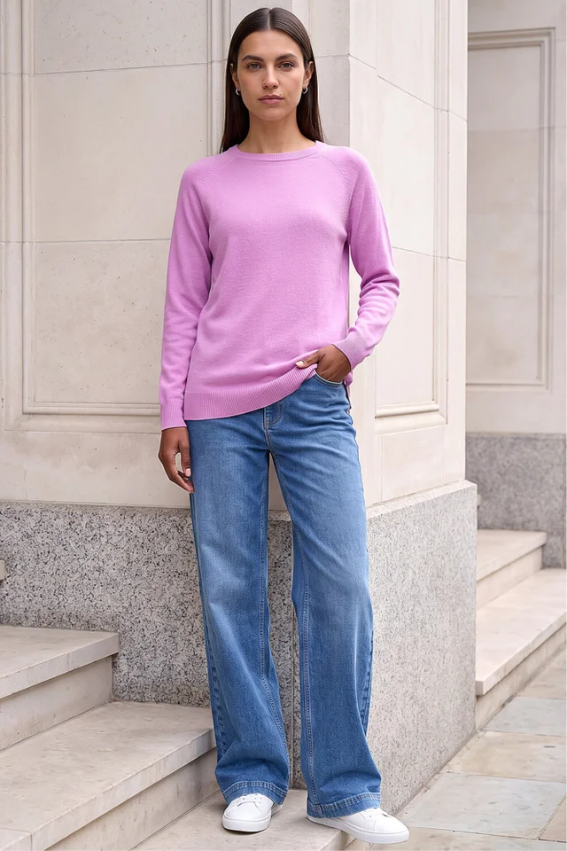 Roman Mauve Soft Crew Neck Jumper