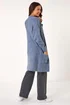 Roman Denim Pocket Knit Cardigan - Size 14 Image 4