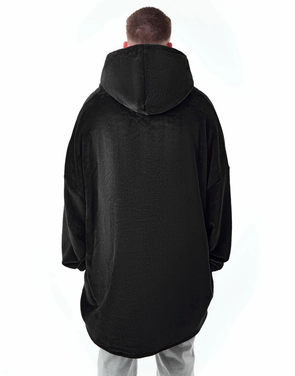 Yellowstone Black Dutton Ranch Logo Blanket Hoodie - One Size Image 2