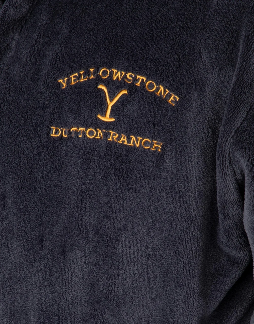 Yellowstone Blue Dutton Ranch Montana Hooded Bathrobe - Small Image 3