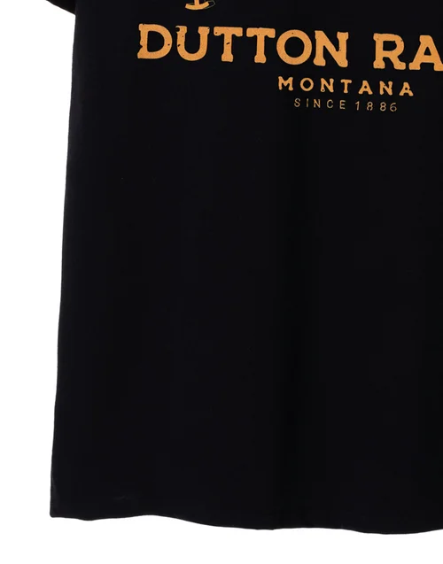 Vanilla Underground Yellowstone Black Dutton Ranch Short Sleeved T-Shirt - S Image 5