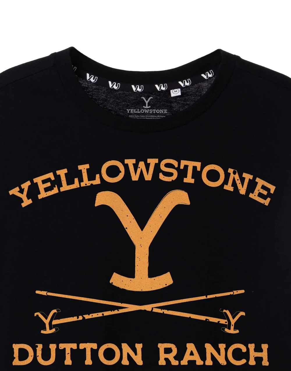 Vanilla Underground Yellowstone Black Dutton Ranch Short Sleeved T-Shirt - S Image 4