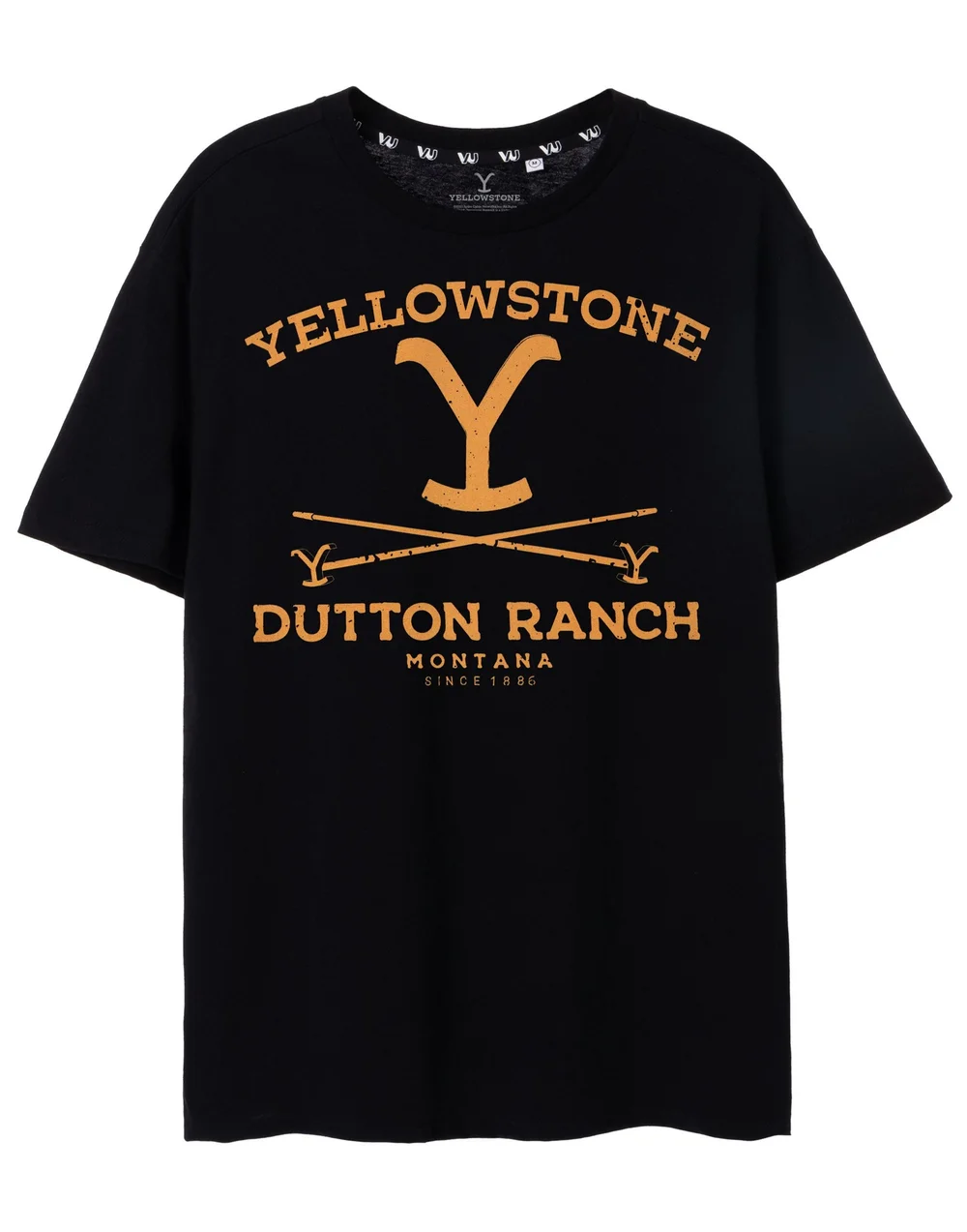 Vanilla Underground Yellowstone Black Dutton Ranch Short Sleeved T-Shirt - S Image 1