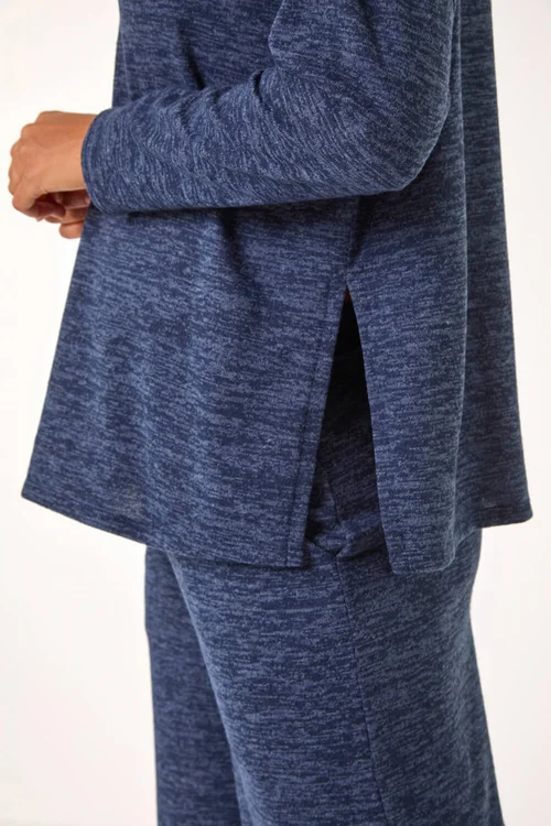 Roman Navy Soft Touch Drawstring Hoodie - 10 Image 4