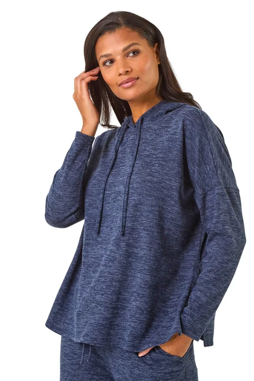 Roman Navy Soft Touch Drawstring Hoodie - 10 Image 1