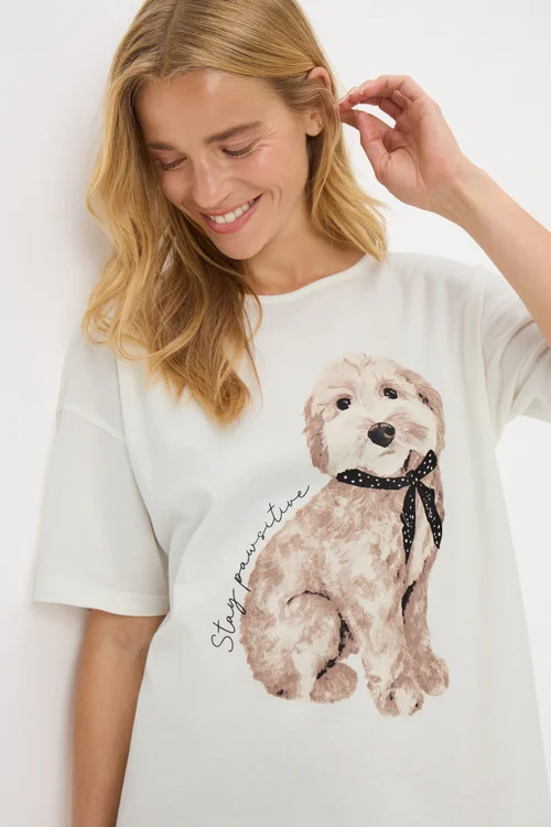 Cream Dog Nightie - Extra small Image 2