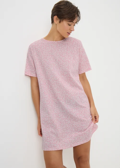 Pink Floral Nightie - Extra small Image 1
