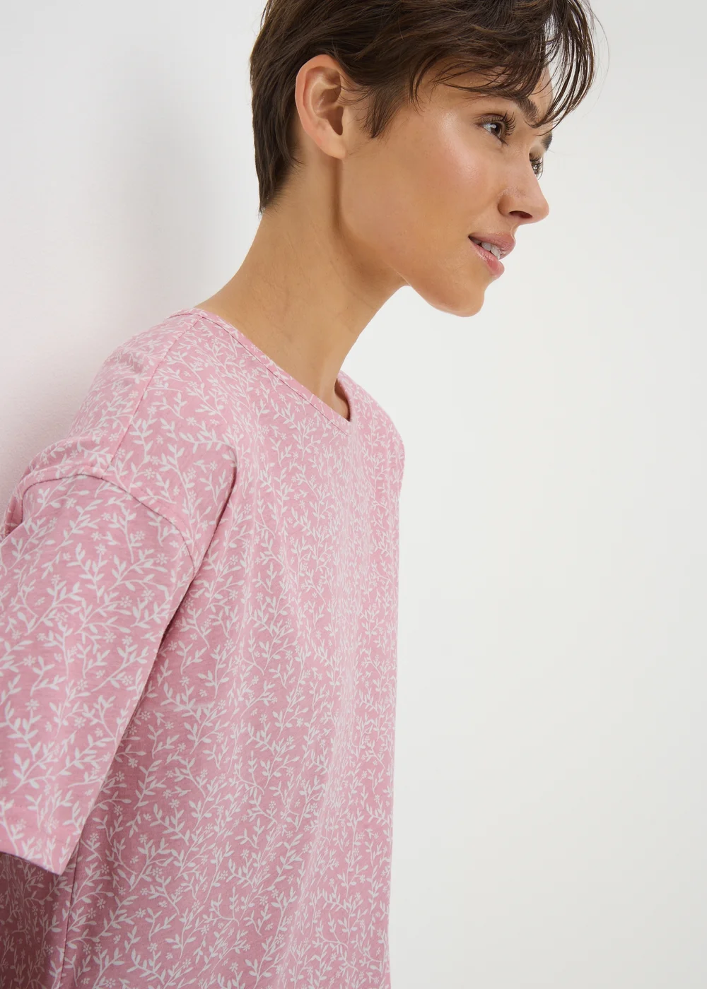 Pink Floral Nightie - Extra small Image 2