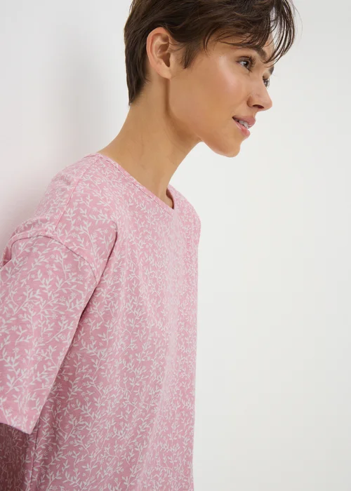 Pink Floral Nightie - Extra small Image 2