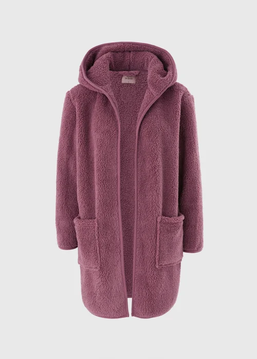 Plum Fleece Cardigan - Extra small Image 2