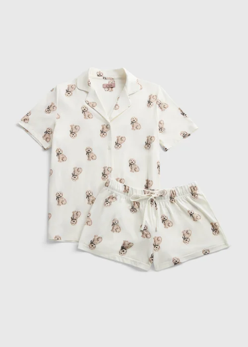 Cream Dog Short Pyjama Set - Extra small Image 3