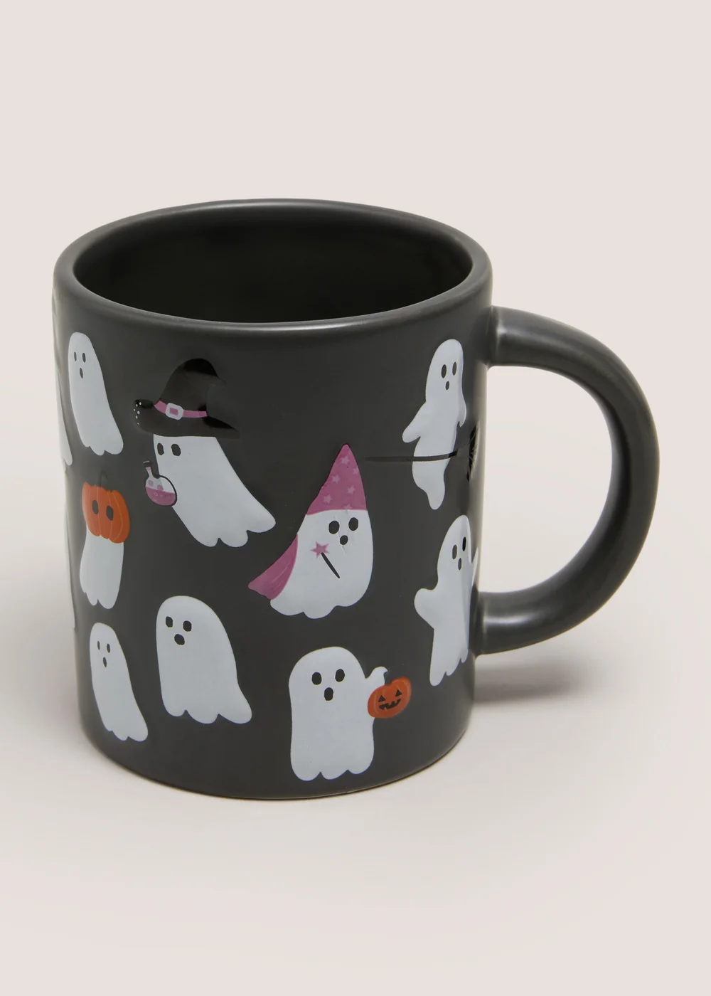 Grey Halloween Ghosts Mug Image 1