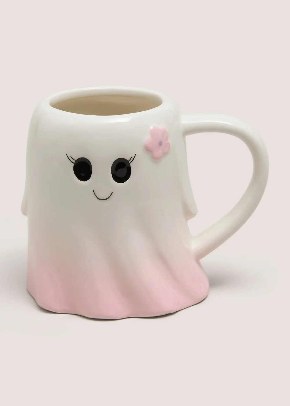 Pink Flower Ghost Mug Image 1