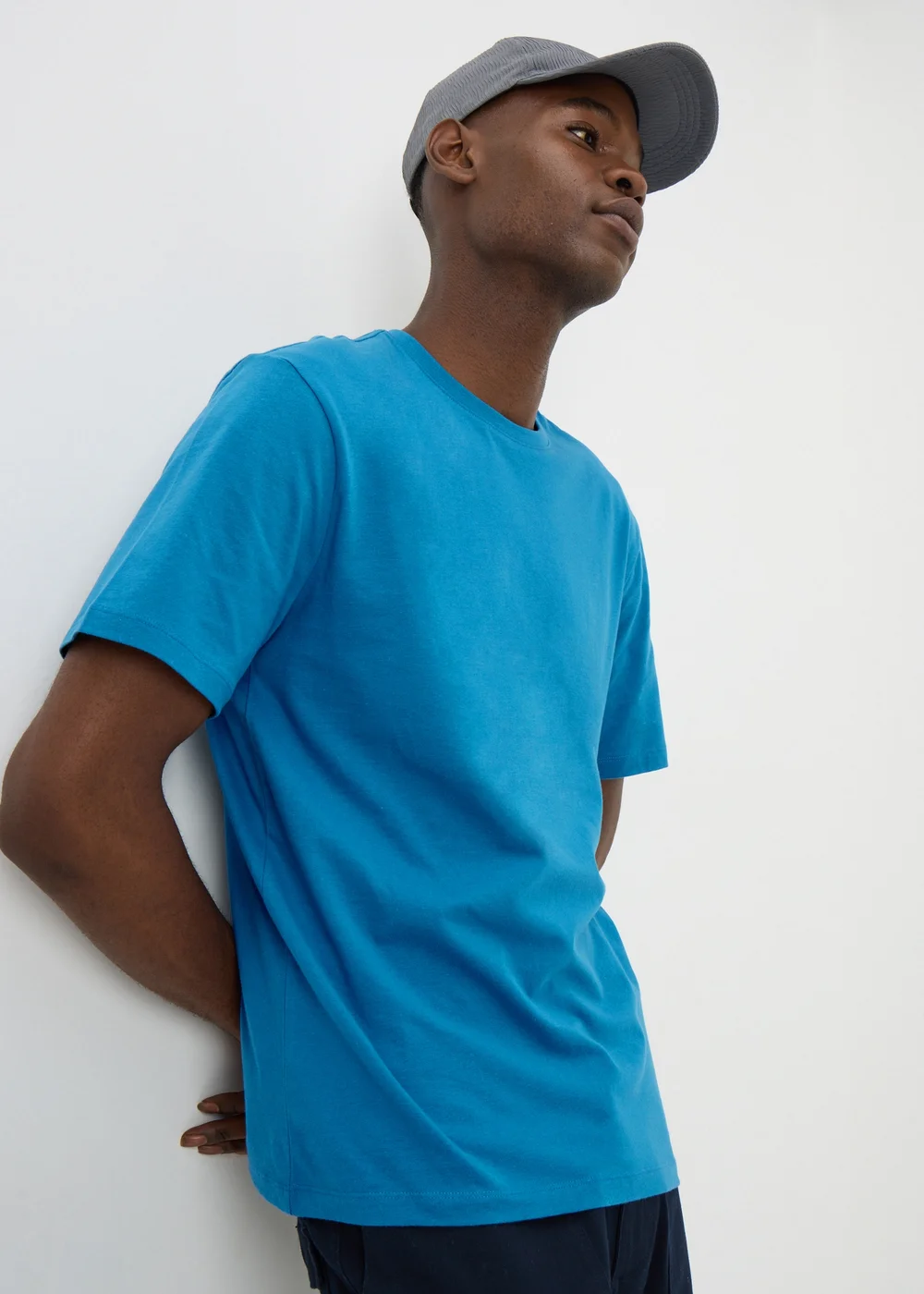 Blue Essential Crew Neck T-Shirt - XS Image 1