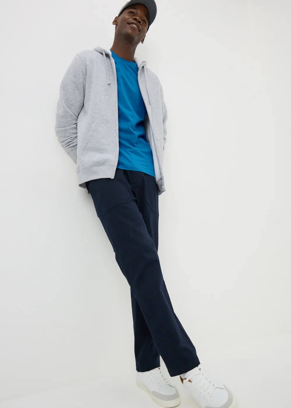 Blue Essential Crew Neck T-Shirt - XS Image 3