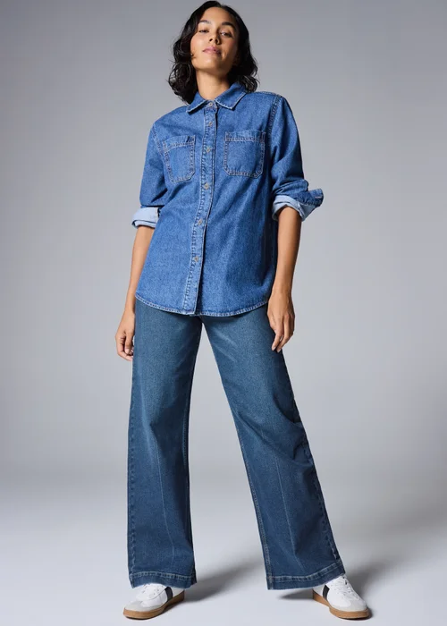 Dark Wash Pocket Front Jeans - 16/L29 Image 4
