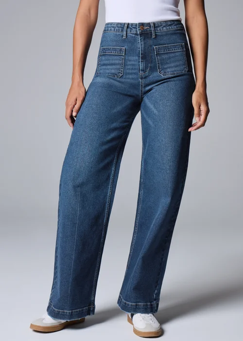 Dark Wash Pocket Front Jeans - 16/L29 Image 2