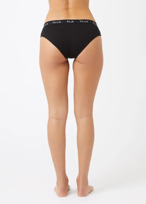 French Connection Black 7 Pack Cotton Ladies Briefs - S Image 3