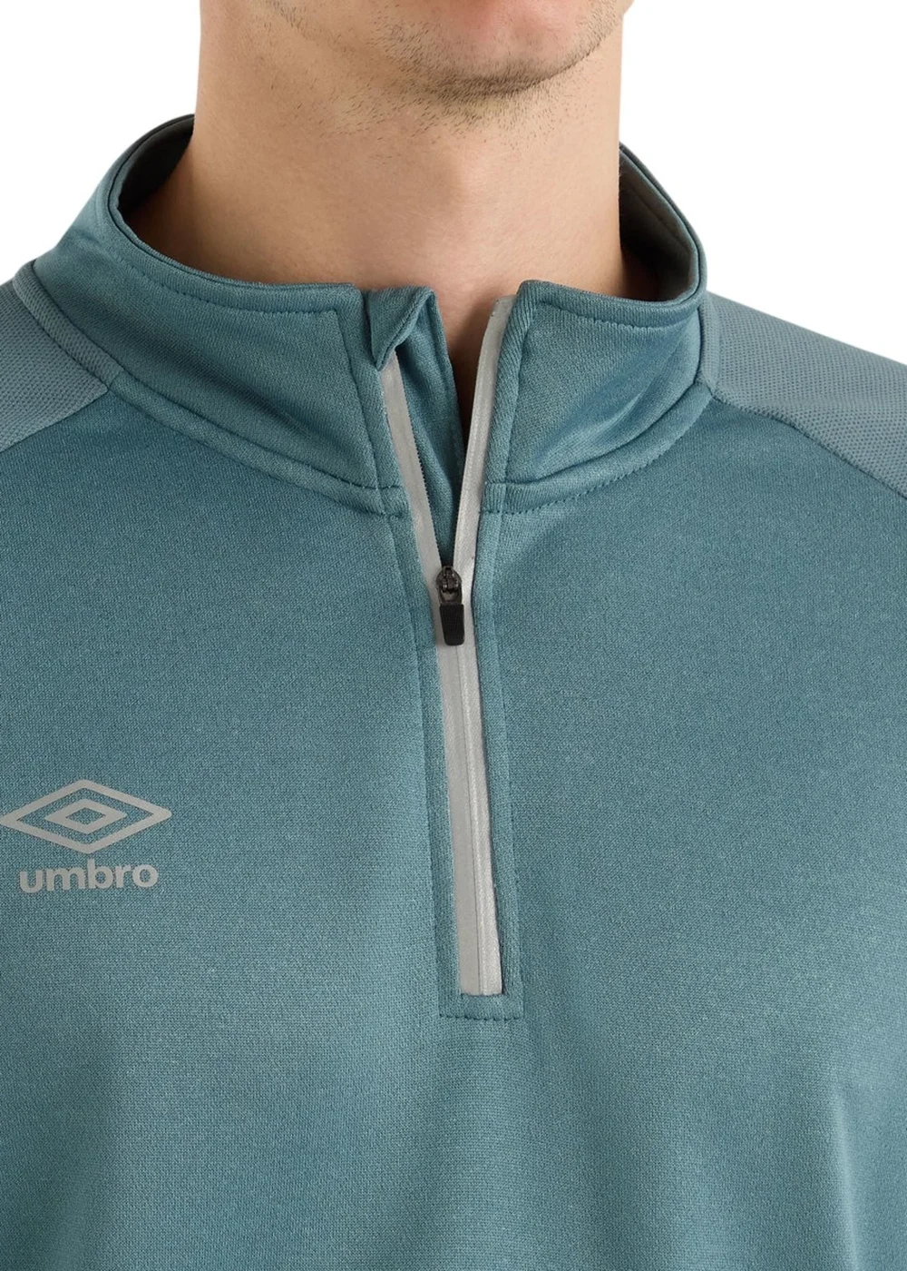 Umbro Sea Blue Sportswear Quarter Zip Sweatshirt - XS Image 4