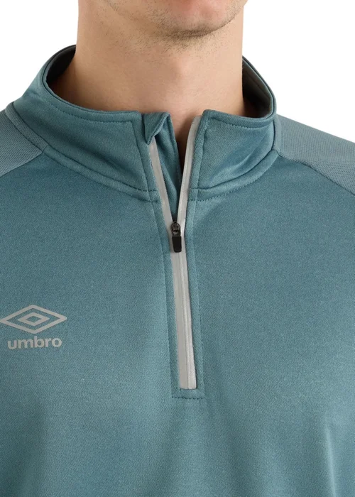 Umbro Sea Blue Sportswear Quarter Zip Sweatshirt - XS Image 4