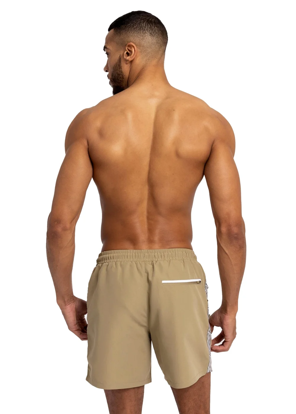 Umbro Khaki Taped Swim Shorts - S Image 2