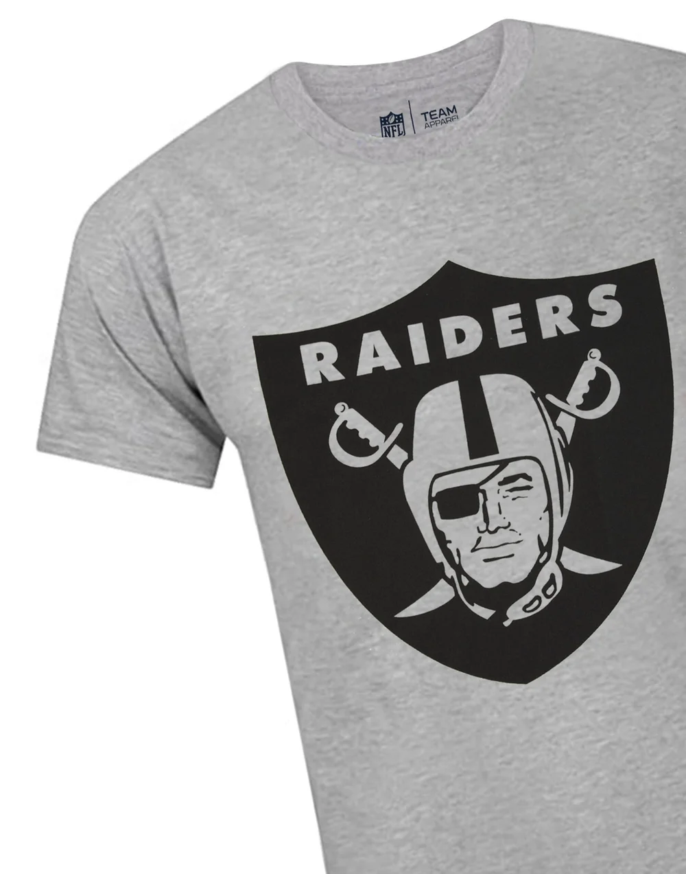 NFL Grey Las Vegas Raiders Short Sleeved T-Shirt - S Image 3