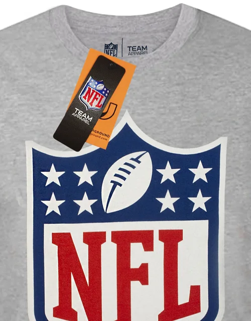 NFL Grey Shield Logo Short Sleeved T-Shirt - S Image 4