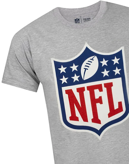 NFL Grey Shield Logo Short Sleeved T-Shirt - S Image 3