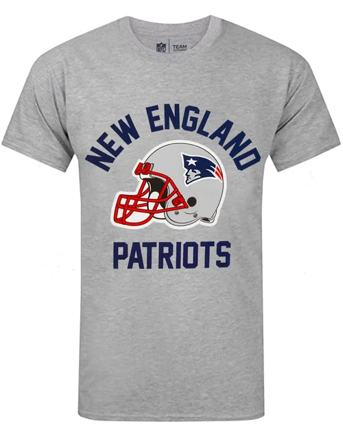 NFL Grey New England Patriots Short Sleeved T-Shirt - S Image 2
